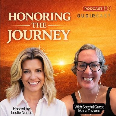 Honoring the Journey Podcast cover art - episode featuring Marla Taviano on her journey from evangelical Christian to leaving the faith altogether.